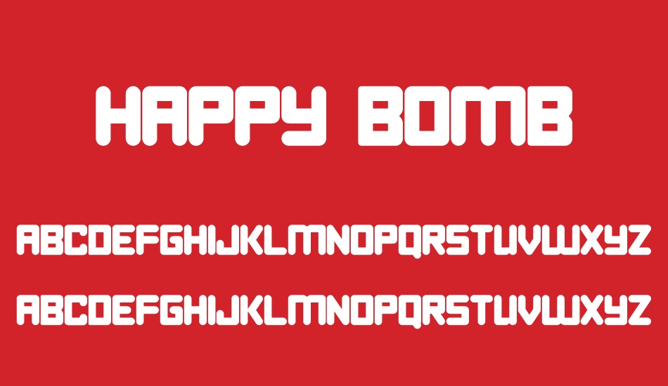 Happy Bomb font