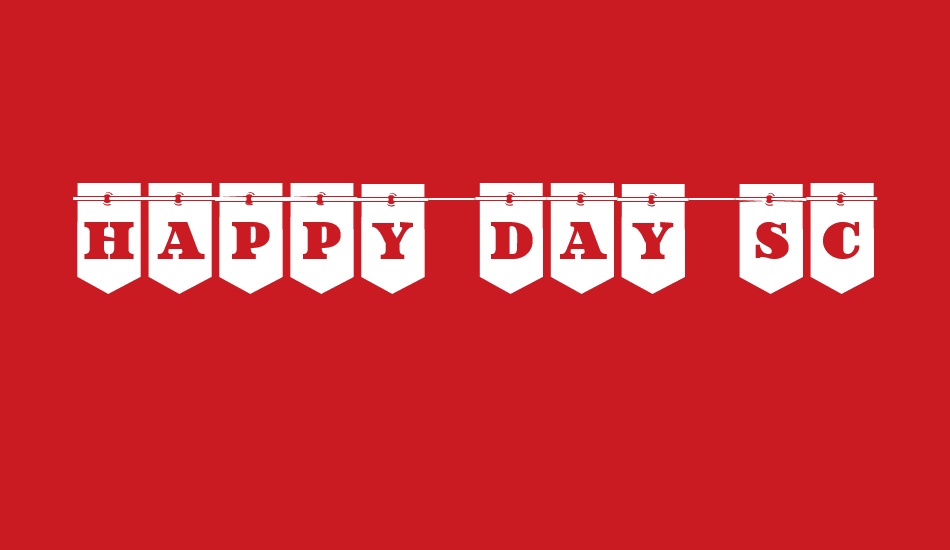 Happy Day School Opposed font big