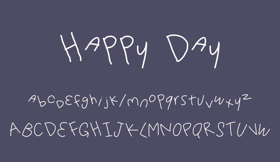 Happy Day font