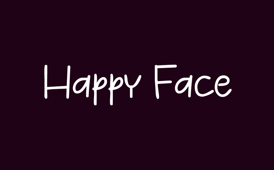 Happy Face font big