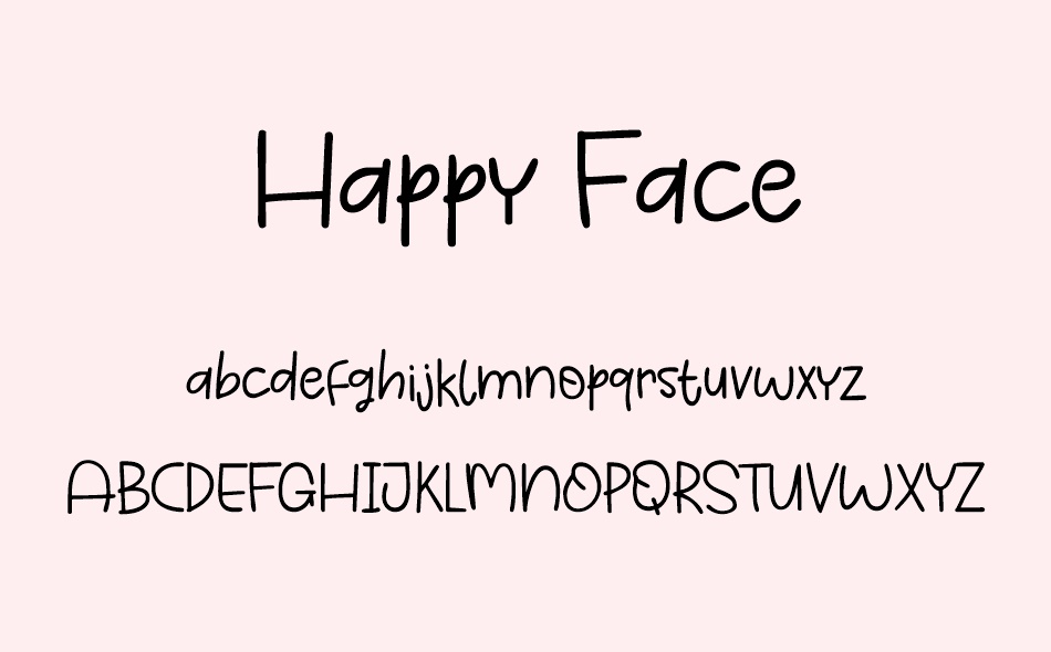 Happy Face font