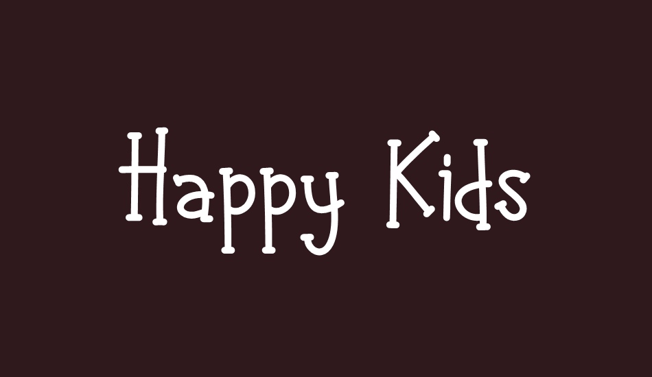 Happy Kids font big