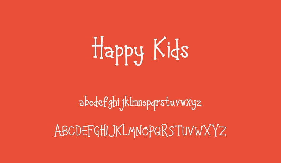 Happy Kids font