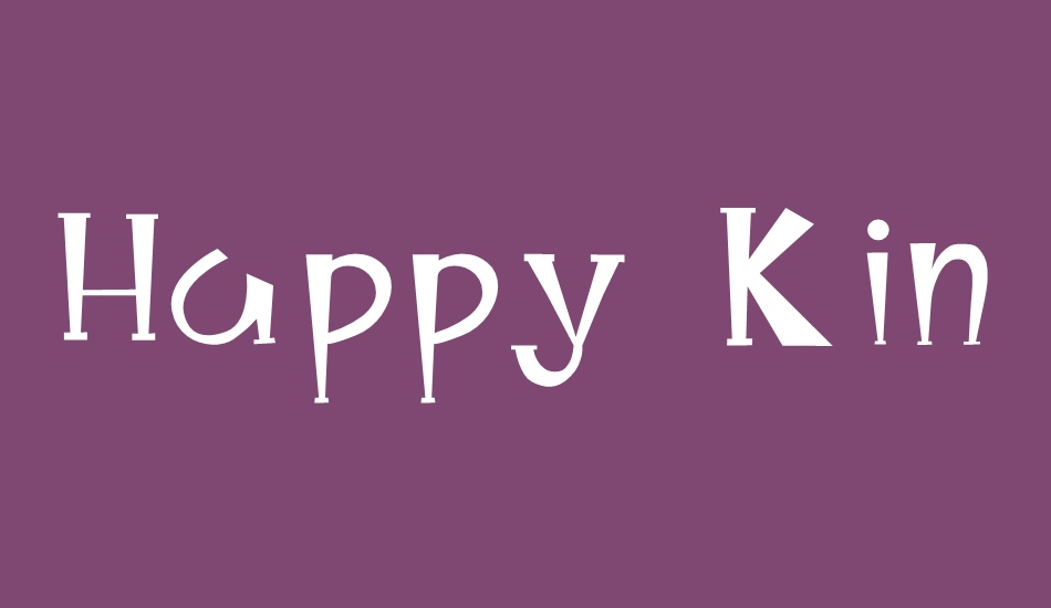 Happy King font big