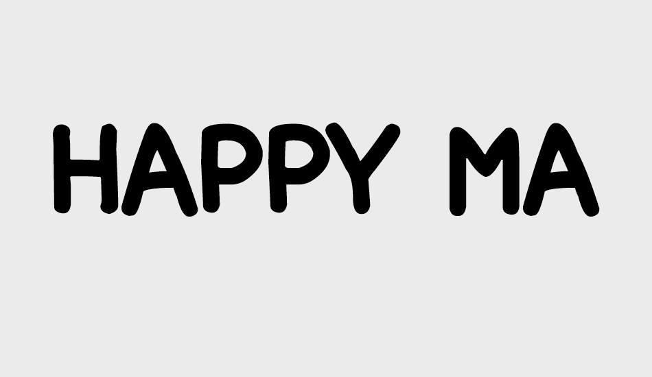 happy font markers