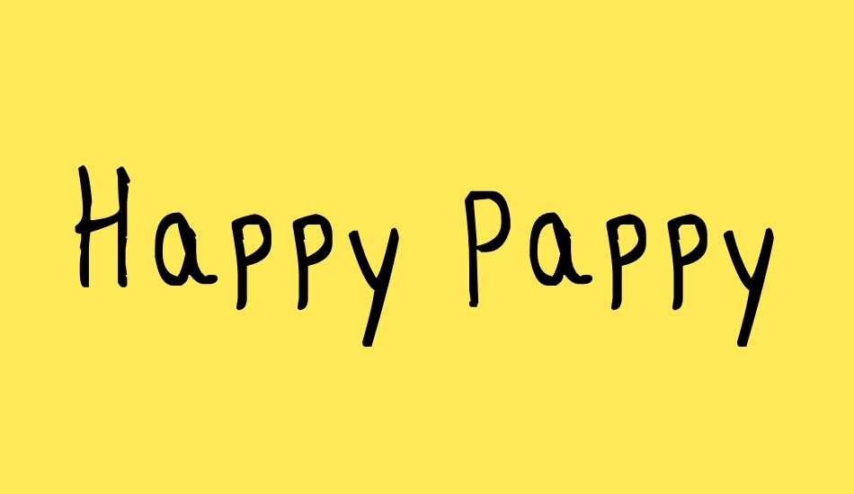 Happy Pappy font big