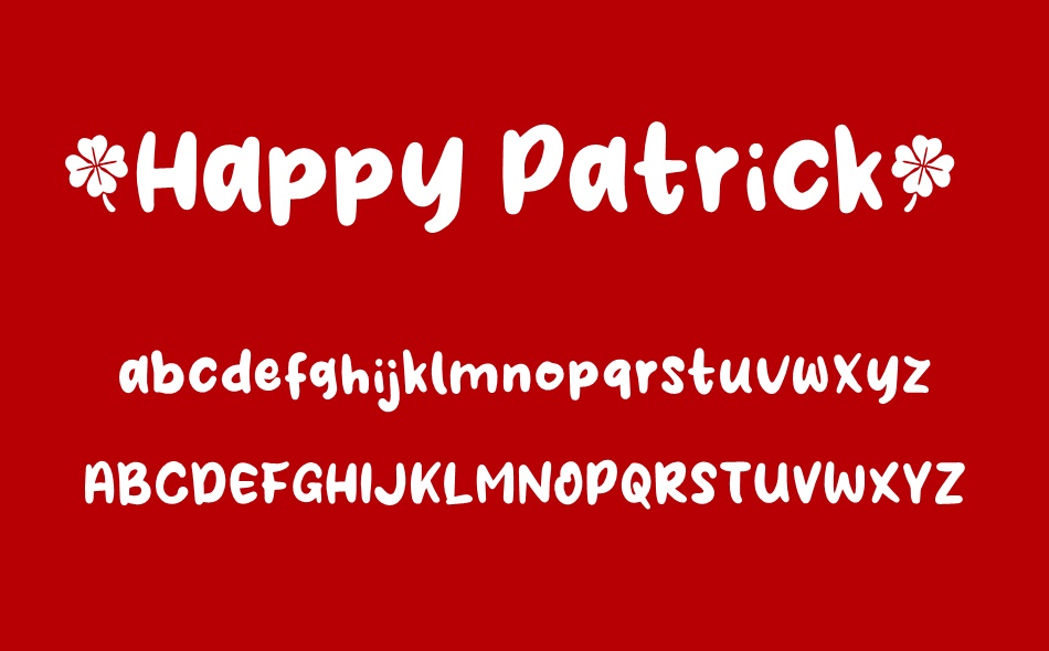 Happy Patrick font