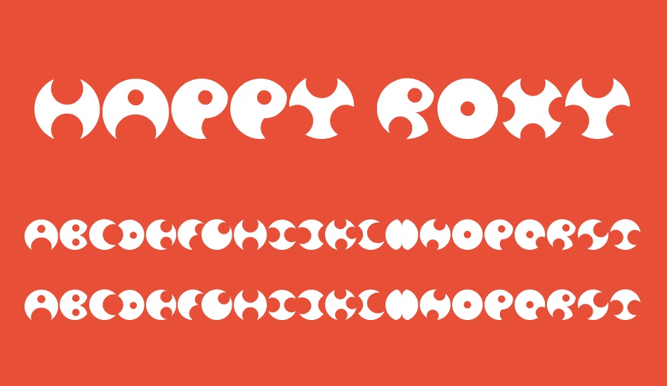 Happy Roxy font