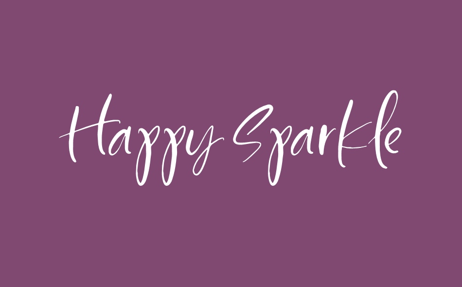 Happy Sparkle font big