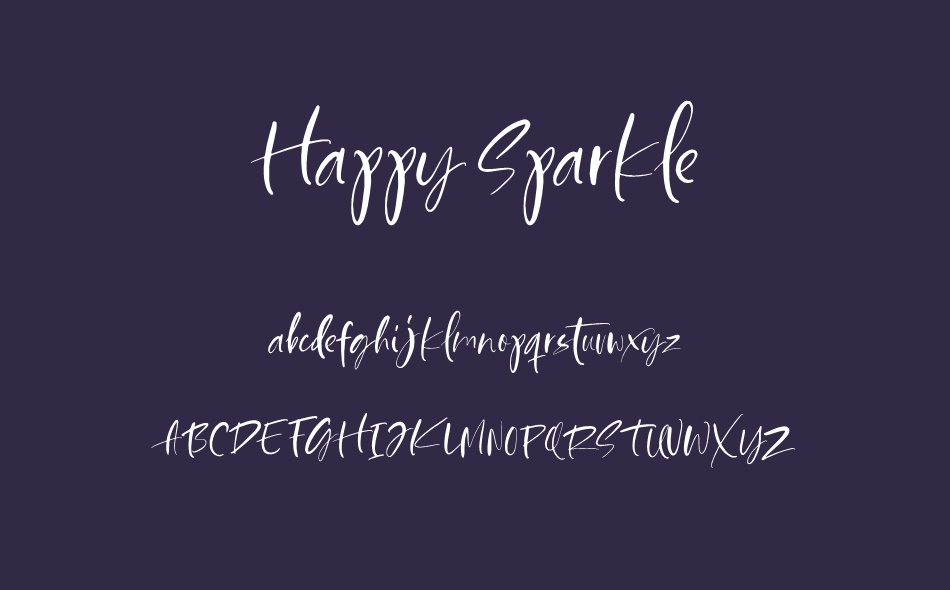 Happy Sparkle font