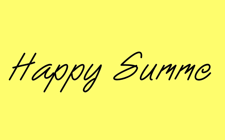Happy Summer font big