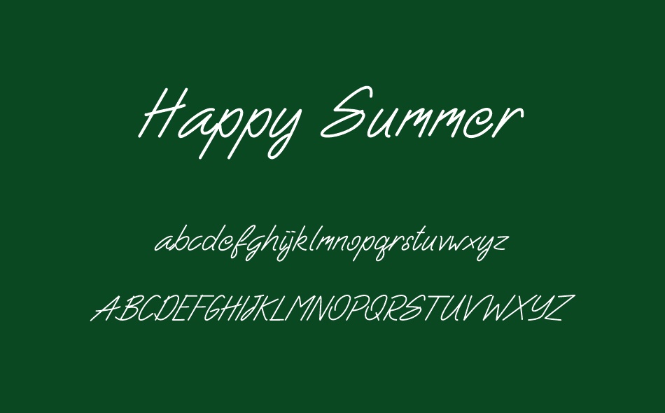 Happy Summer font