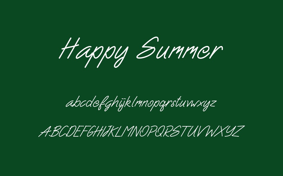 Happy Summer font