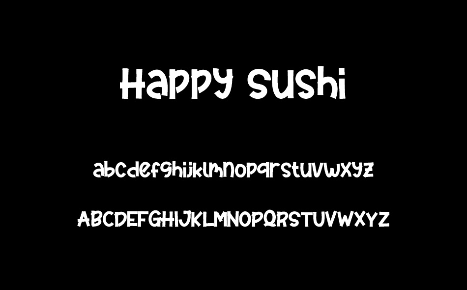 Happy Sushi font