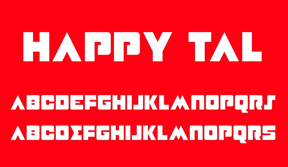 Happy Talk font