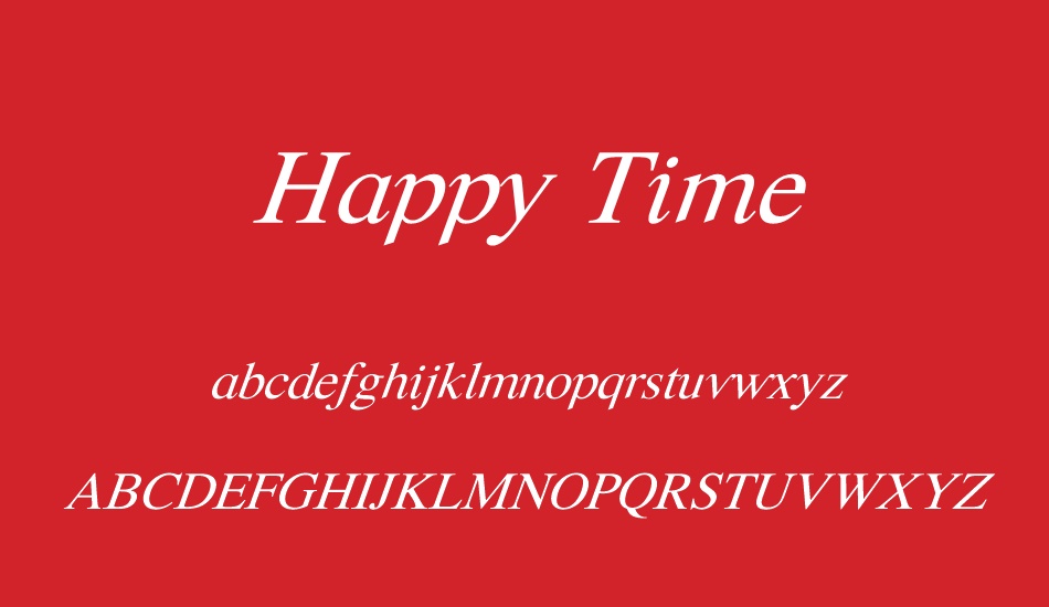 happy-time font