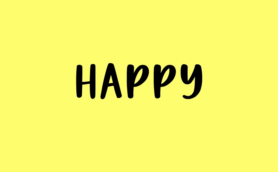 Happy font big