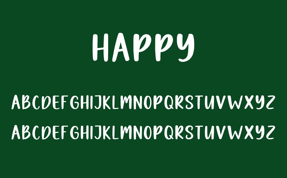 Happy font