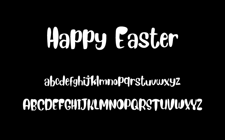 Happy Easter font