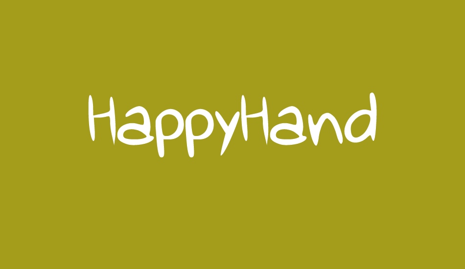 HappyHand font big