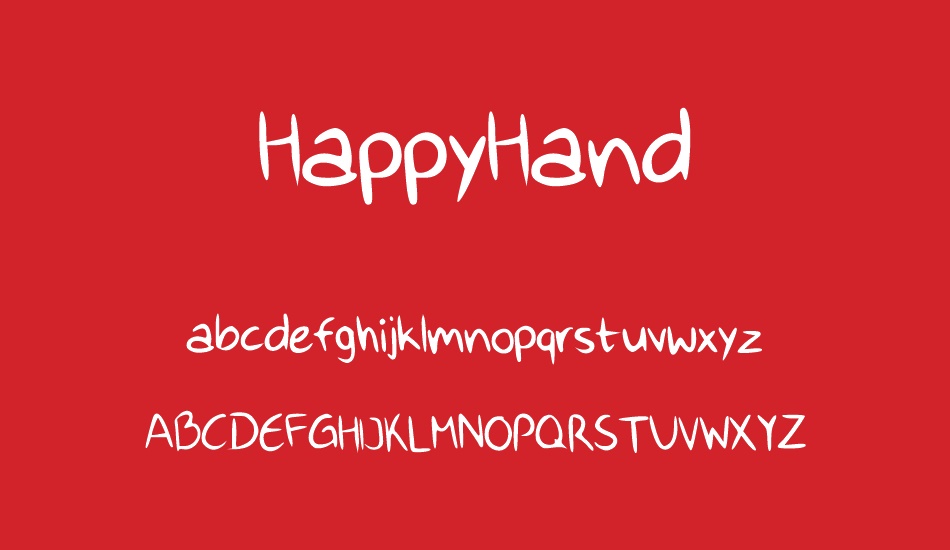 HappyHand font