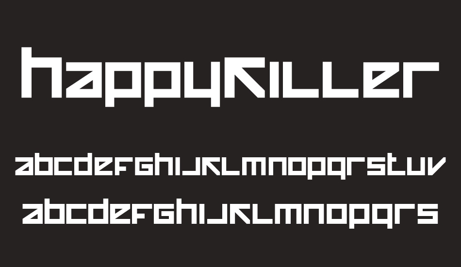 HappyKiller font