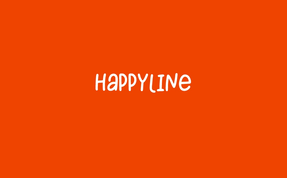 Happyline font big