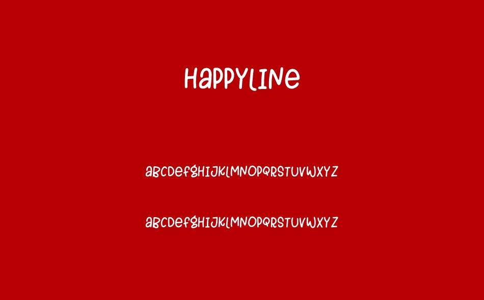 Happyline font
