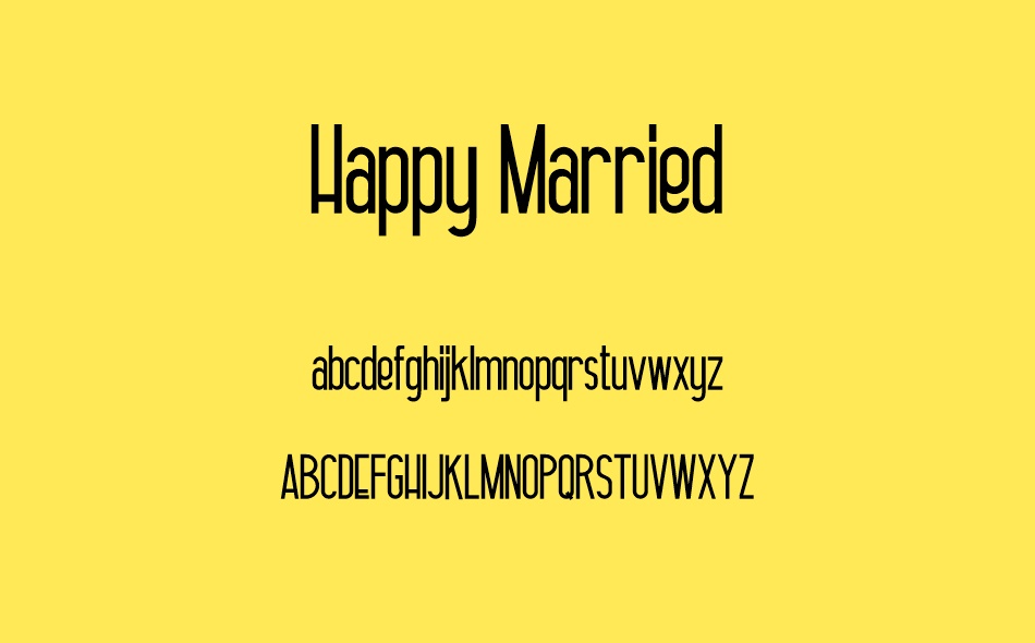 Happy Married font