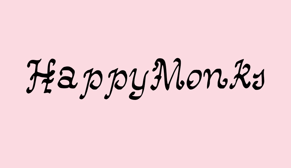 HappyMonksMedievalLookingScript font big