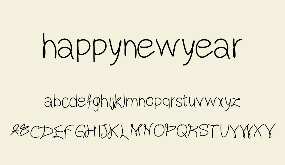 happynewyear font