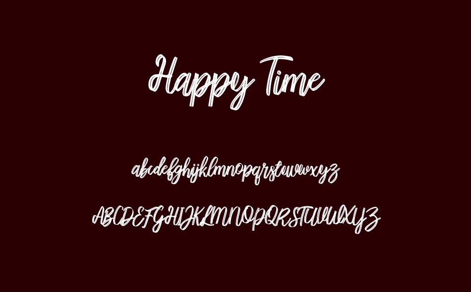 Happy Time font
