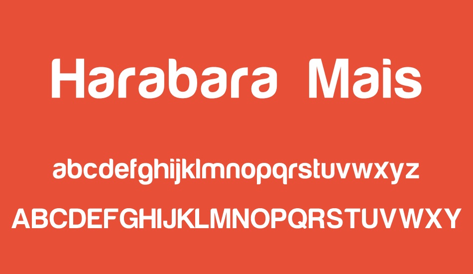 Harabara Mais Demo font