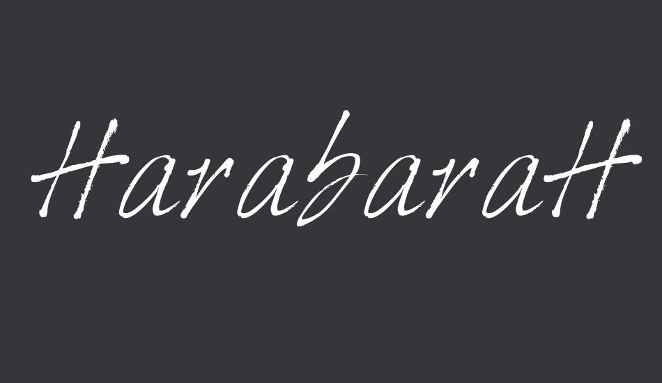 HarabaraHand font big