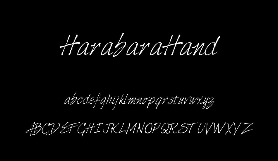 HarabaraHand font