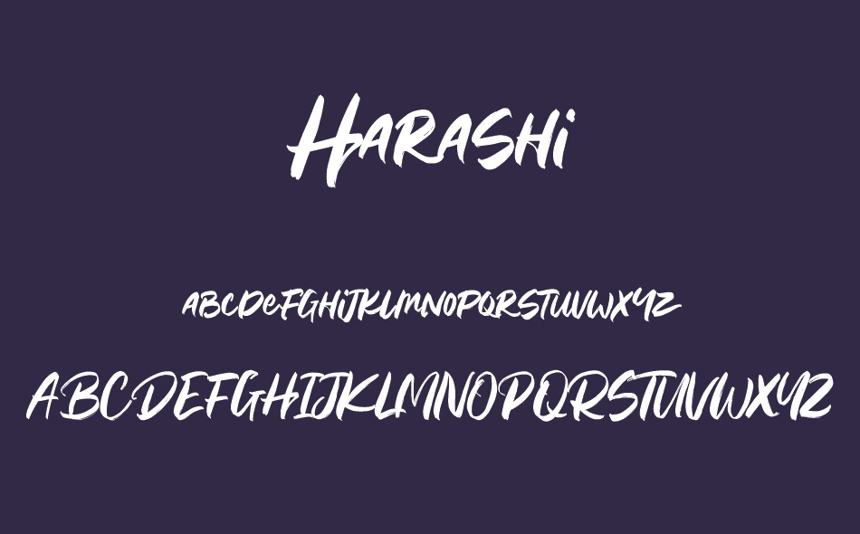 Harashi font