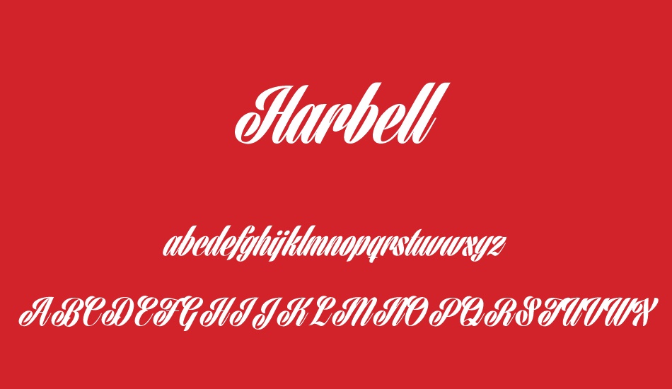 harbell-personal-use-only font