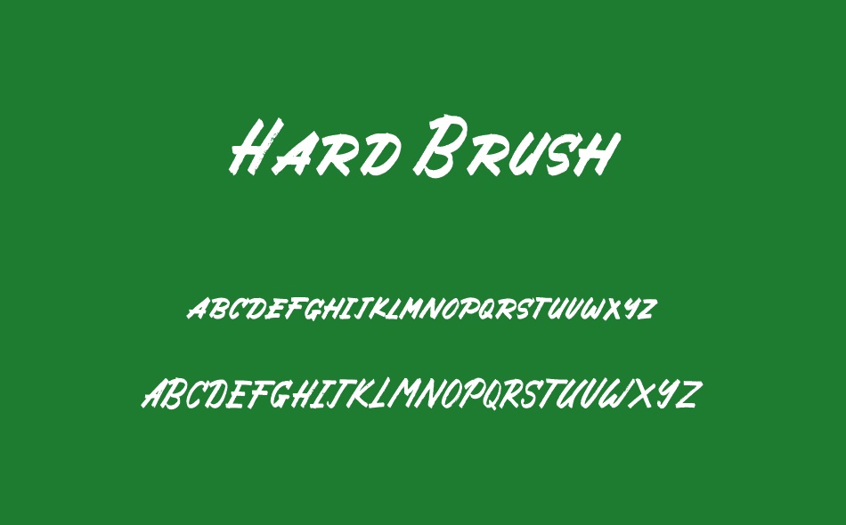 Hard Brush font
