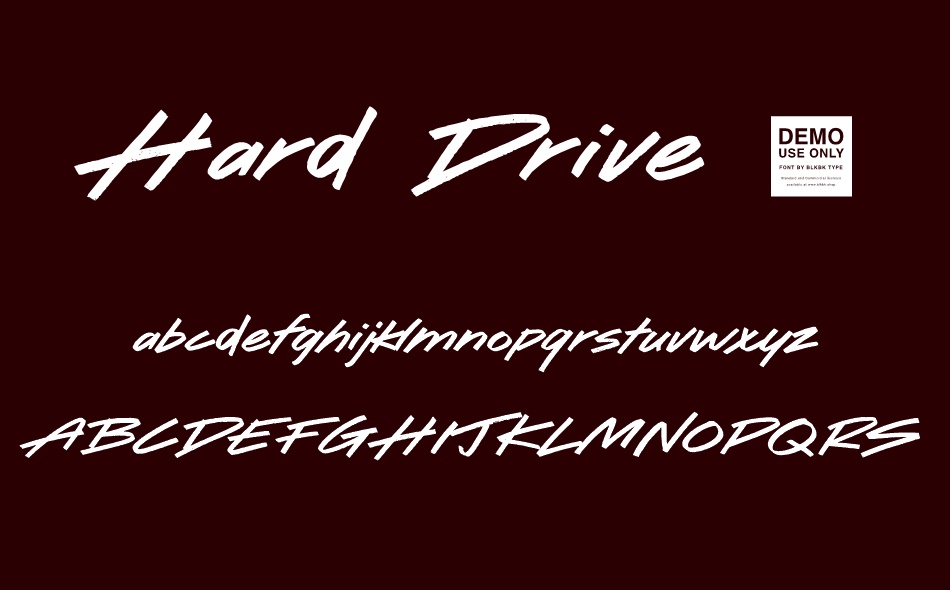 Hard Drive font