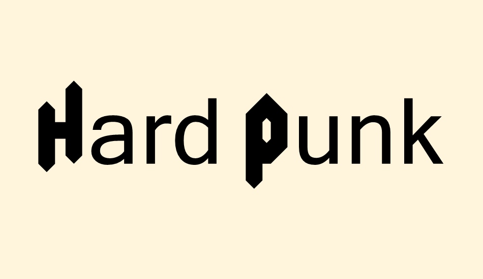 Hard Punk Gothik font big