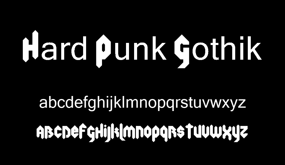 Hard Punk Gothik font