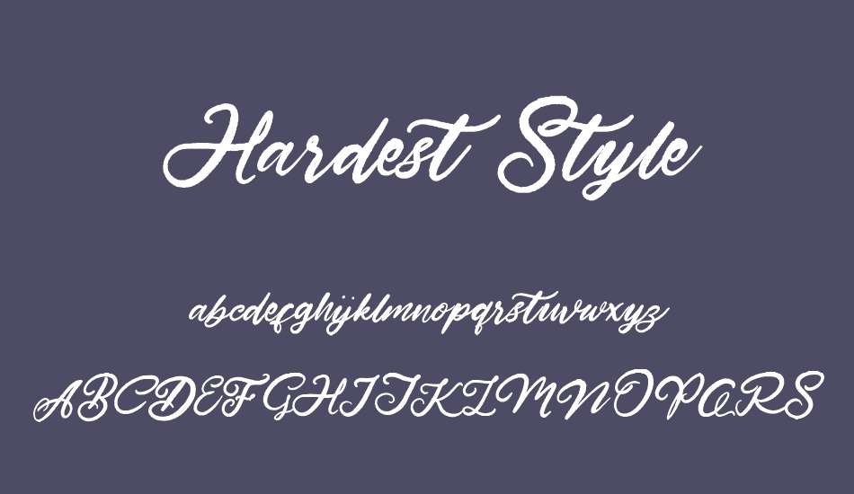 Hardest Style Demo font