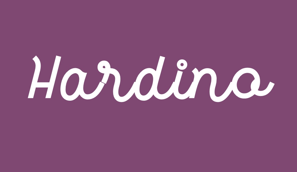 Hardino font big