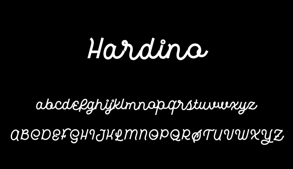 Hardino font