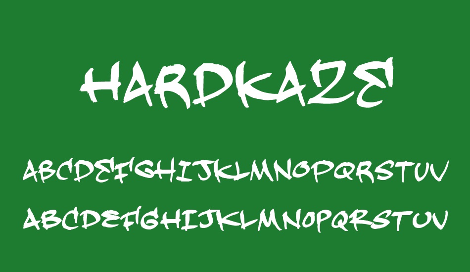 Hardkaze font