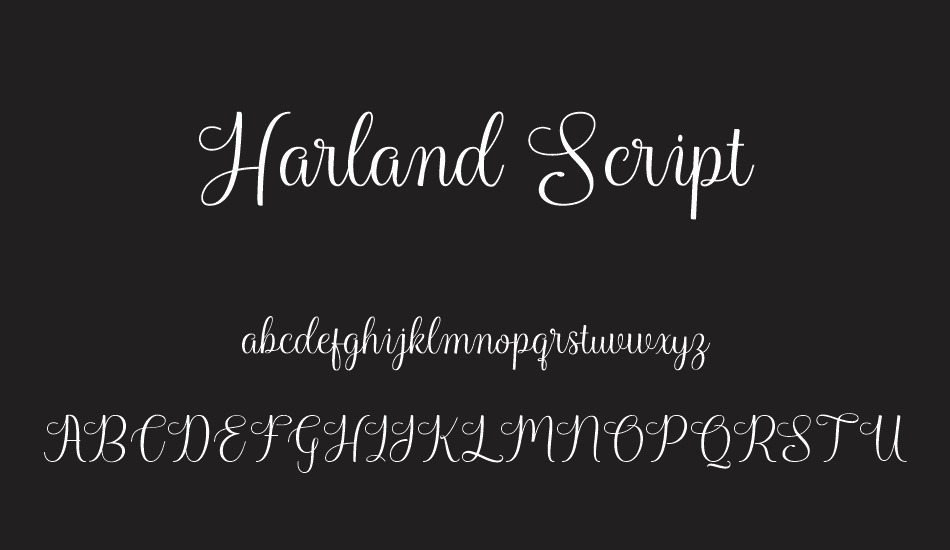 Harland Script Demo font