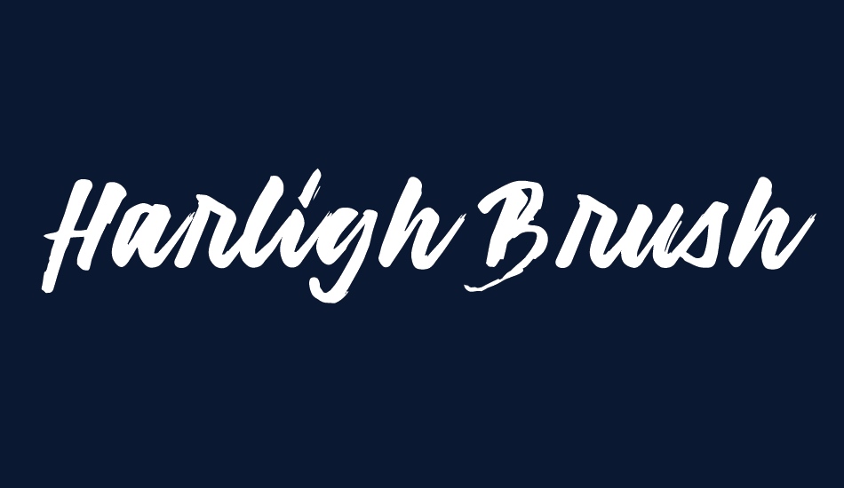 Harligh Brush font big