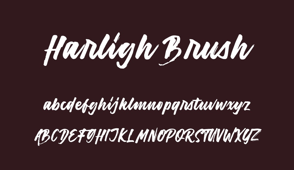 Harligh Brush font