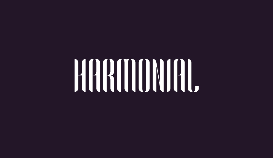 Harmonial font big