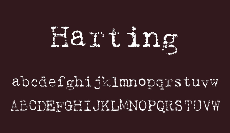 Harting font